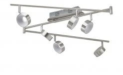 KHG LED-Spot, 6-flammig, Nickel matt -Innenleuchten Verkaufsladen 10687294 4 202106092233
