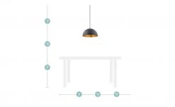 HOME STORY Pendelleuchte, 1-flammig schwarz/gold -Innenleuchten Verkaufsladen 10687458 7 201811271528