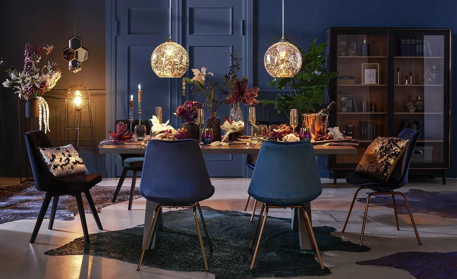 HOME STORY Pendelleuchte, 1-flammig goldfarben 2 HOME STORY Pendelleuchte, 1-flammig goldfarben – Bild 2