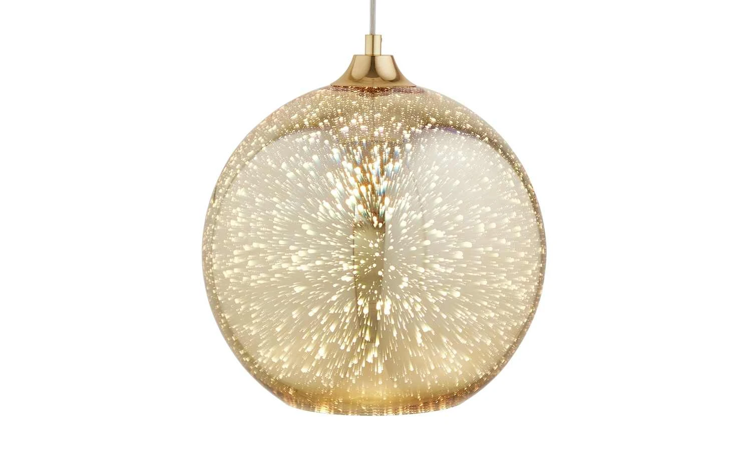 HOME STORY Pendelleuchte, 1-flammig goldfarben 4 HOME STORY Pendelleuchte, 1-flammig goldfarben – Bild 4