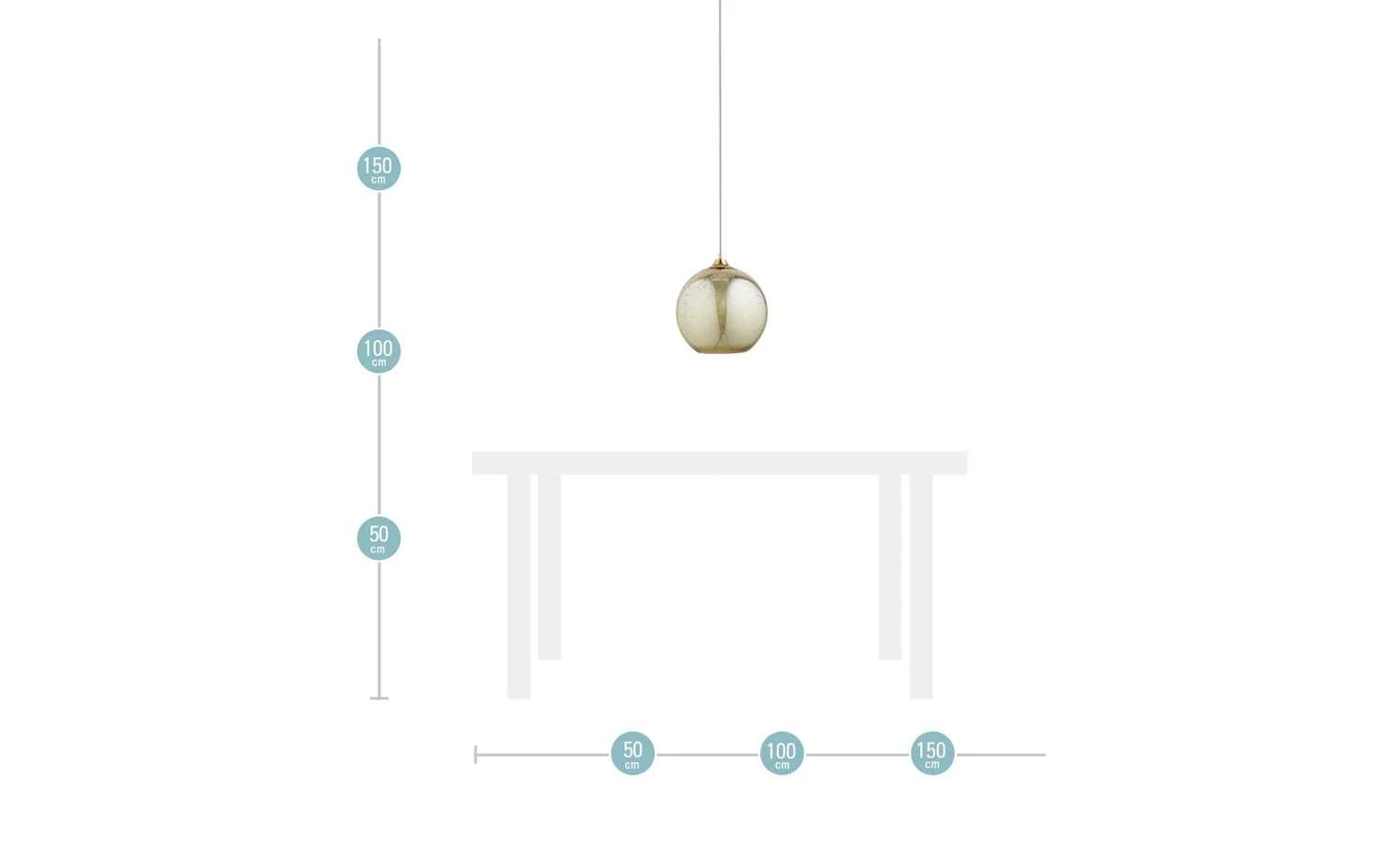 HOME STORY Pendelleuchte, 1-flammig goldfarben 9 HOME STORY Pendelleuchte, 1-flammig goldfarben – Bild 9