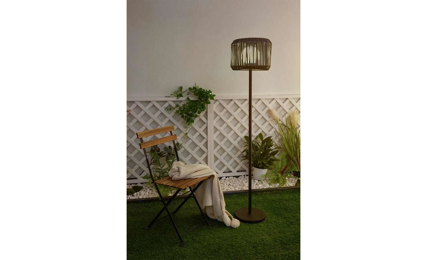 Solar-Stehleuchte, Schwarz 2 Solar-Stehleuchte, Schwarz – Bild 2