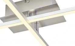 KHG LED-Deckenleuchte, 2-flammig nickel matt -Innenleuchten Verkaufsladen 10688012 6 202106111239