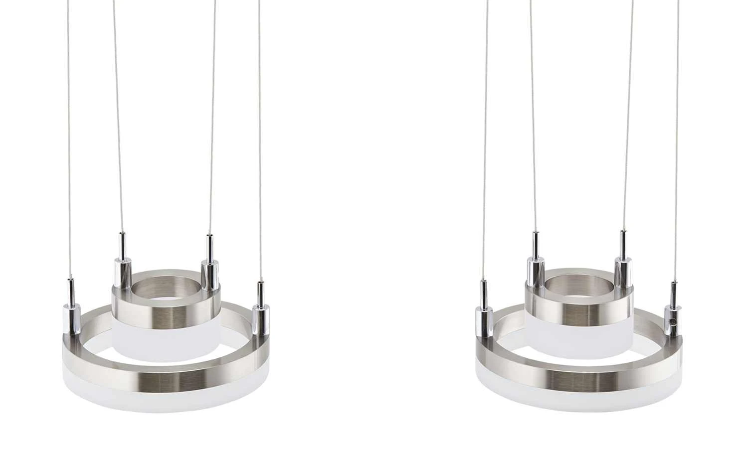 Meisterleuchten LED-Pendelleuchte, 4-flammig, nickel matt 6 Meisterleuchten LED-Pendelleuchte, 4-flammig, nickel matt – Bild 6