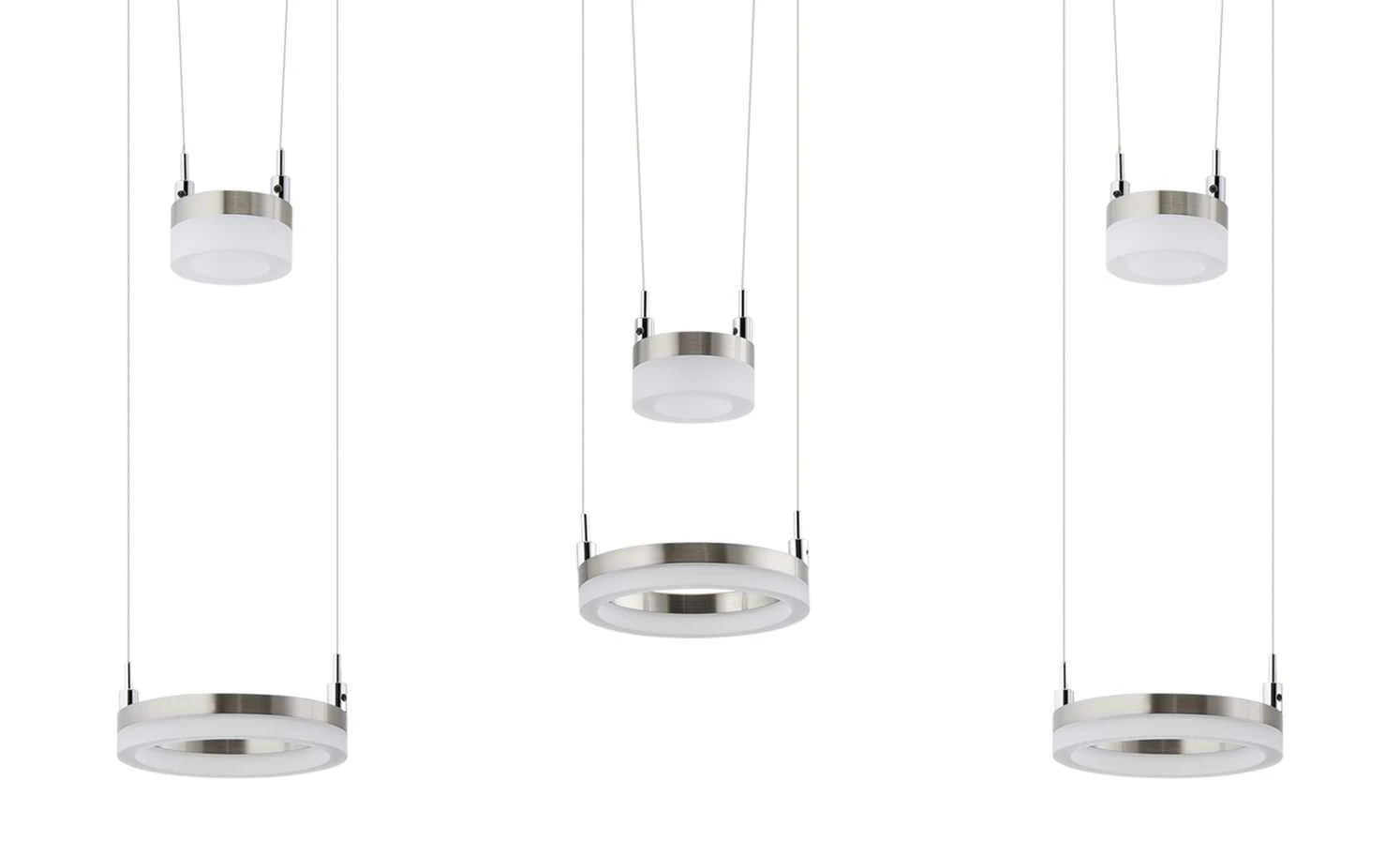 Meisterleuchten LED-Pendelleuchte, 6-flammig, nickel matt 9 Meisterleuchten LED-Pendelleuchte, 6-flammig, nickel matt – Bild 9