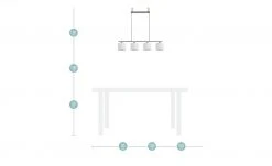 Trio Pendelleuchte, 4-flammig, Stoffschirm -Innenleuchten Verkaufsladen 10688091 10 202002252238