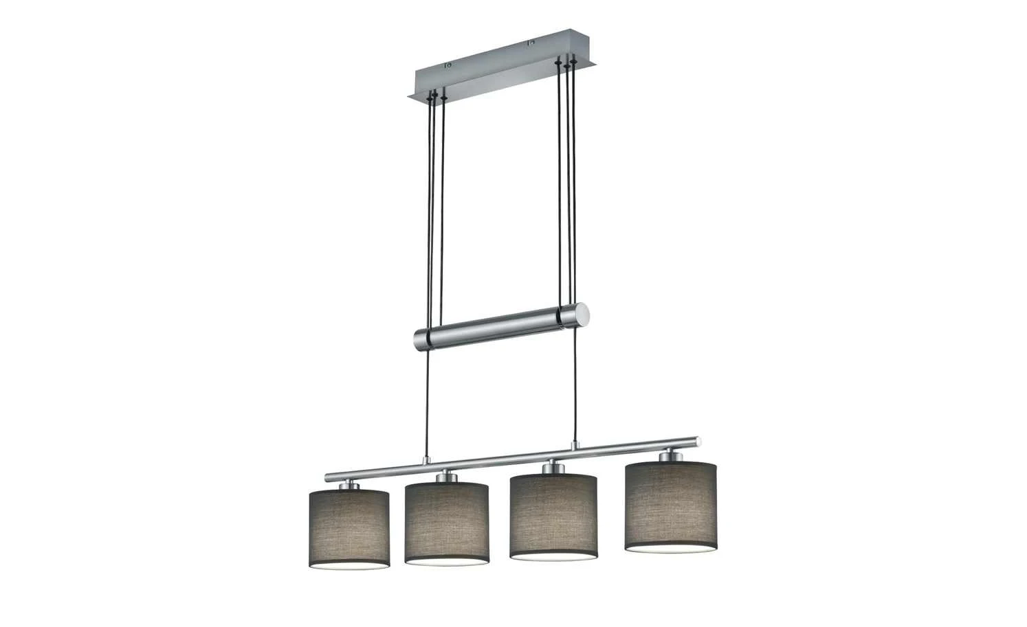 Trio Pendelleuchte, 4-flammig, Stoffschirm 11 Trio Pendelleuchte, 4-flammig, Stoffschirm – Bild 11
