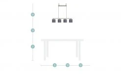 Trio Pendelleuchte, 4-flammig, Stoffschirm 23 Trio Pendelleuchte, 4-flammig, Stoffschirm -Innenleuchten Verkaufsladen 10688092 3 202110212232