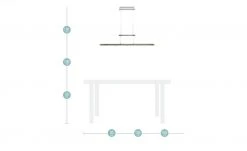 Trio LED-Pendelleuchte, nickel matt mit Dimmer -Innenleuchten Verkaufsladen 10688233 11 202106081239