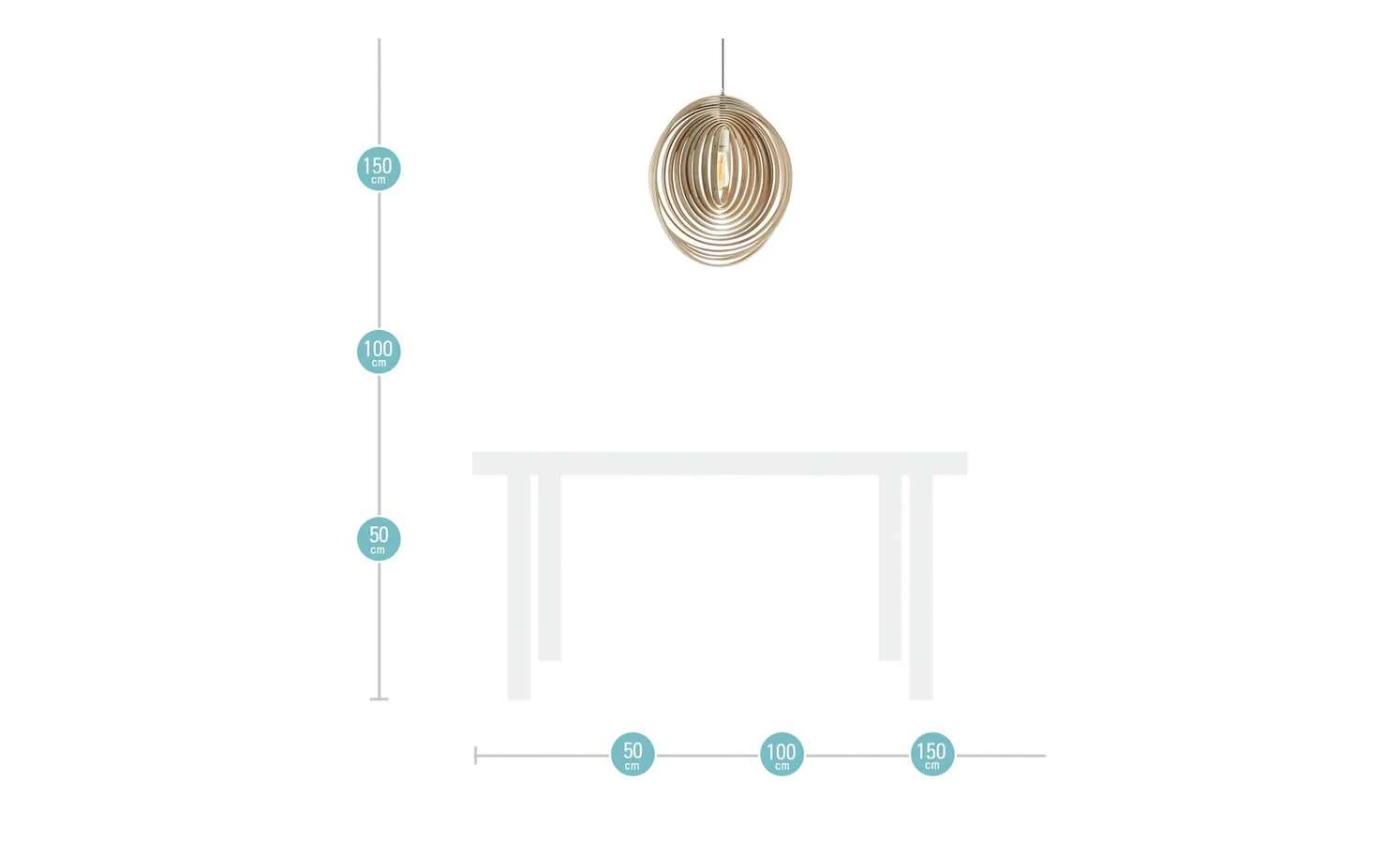 Trio Pendelleuchte mit Holzlamellen 11 Trio Pendelleuchte mit Holzlamellen – Bild 11