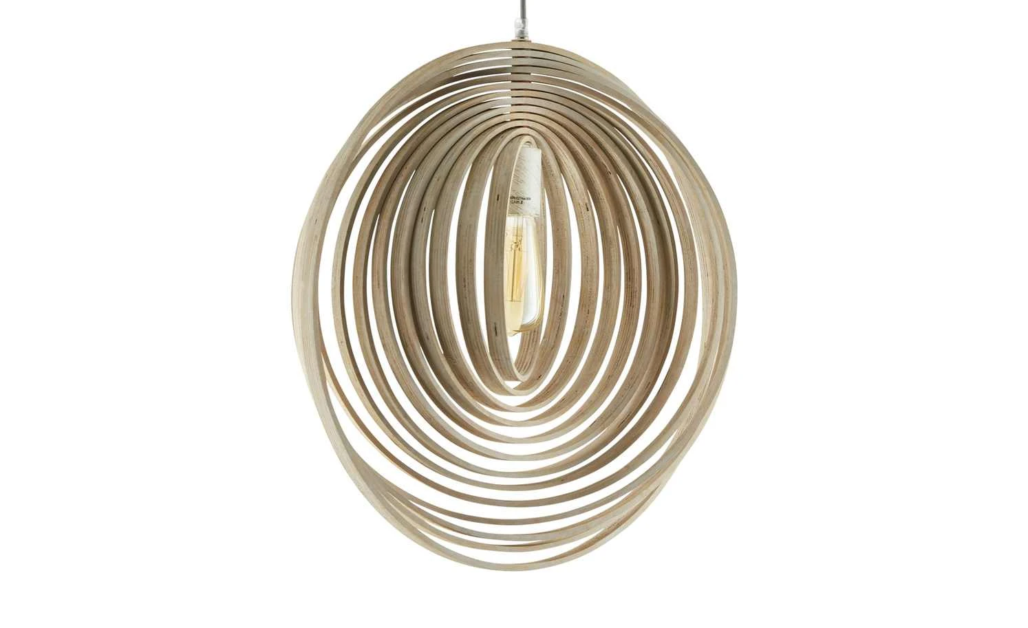 Trio Pendelleuchte mit Holzlamellen 1 Trio Pendelleuchte mit Holzlamellen