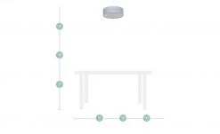 Fischer-Honsel Deckenleuchte, 3-flammig, Grau mit Dekor -Innenleuchten Verkaufsladen 10688528 1 202002262236