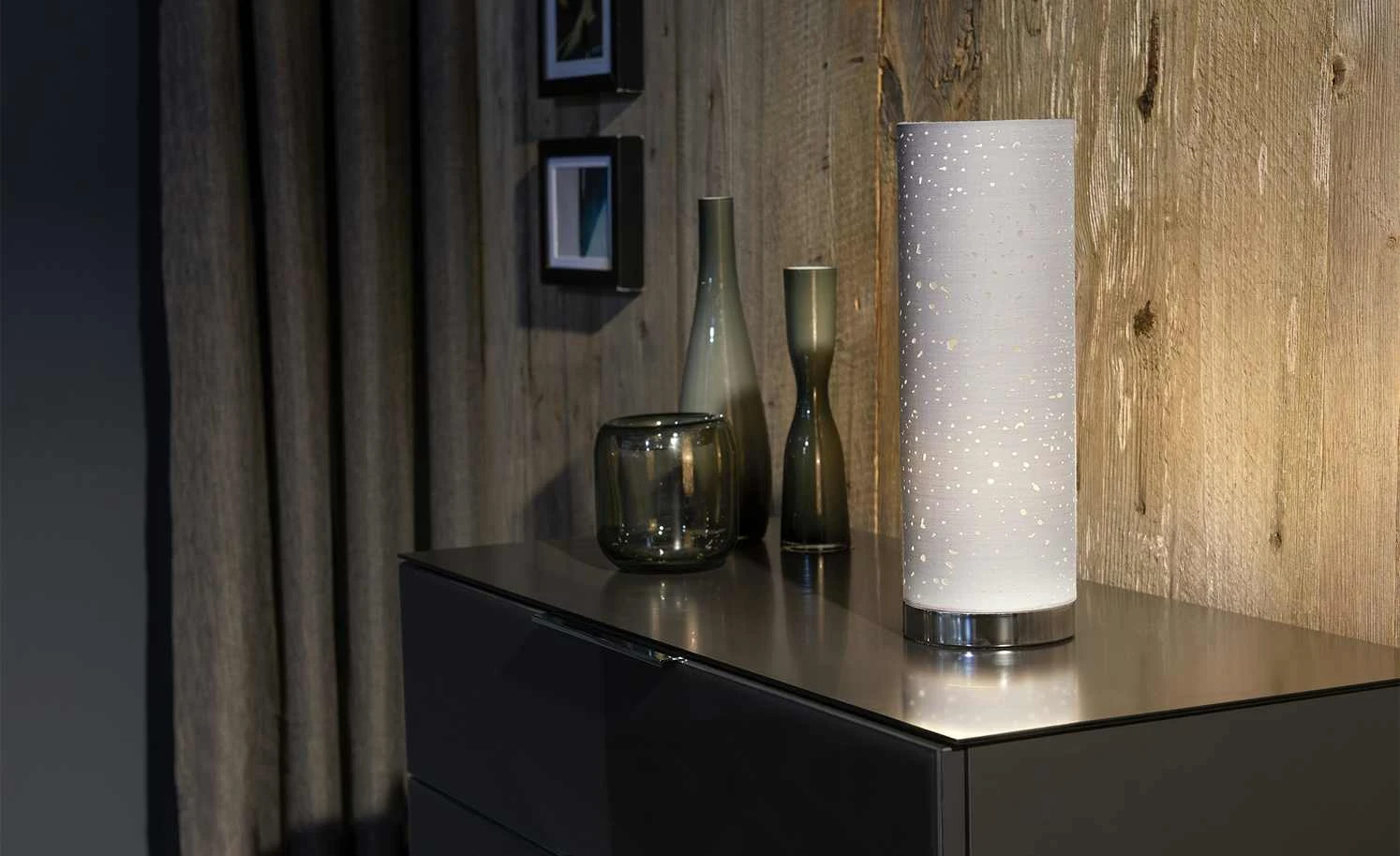 Fischer-Honsel Tischleuchte, 1-flammig, Grau 1 Fischer-Honsel Tischleuchte, 1-flammig, Grau