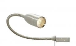 Fischer-Honsel LED-Bettleuchte, 1-flammig, Nickel matt