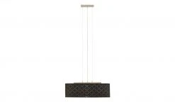 Stoffpendelleuchte, 3-flammig, Schirm schwarz/goldfarben -Innenleuchten Verkaufsladen 10688575 9 202011172242