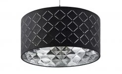 Stoffpendelleuchte, 1-flammig, Schirm grau/silber -Innenleuchten Verkaufsladen 10688601 7 201906052231