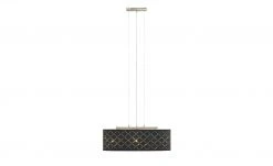 Stoffpendelleuchte, 3-flammig, Schirm grau/silber -Innenleuchten Verkaufsladen 10688602 6 201906051425