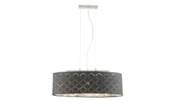 Stoffpendelleuchte, 3-flammig, Schirm grau/silber -Innenleuchten Verkaufsladen 10688602 8 201906051425