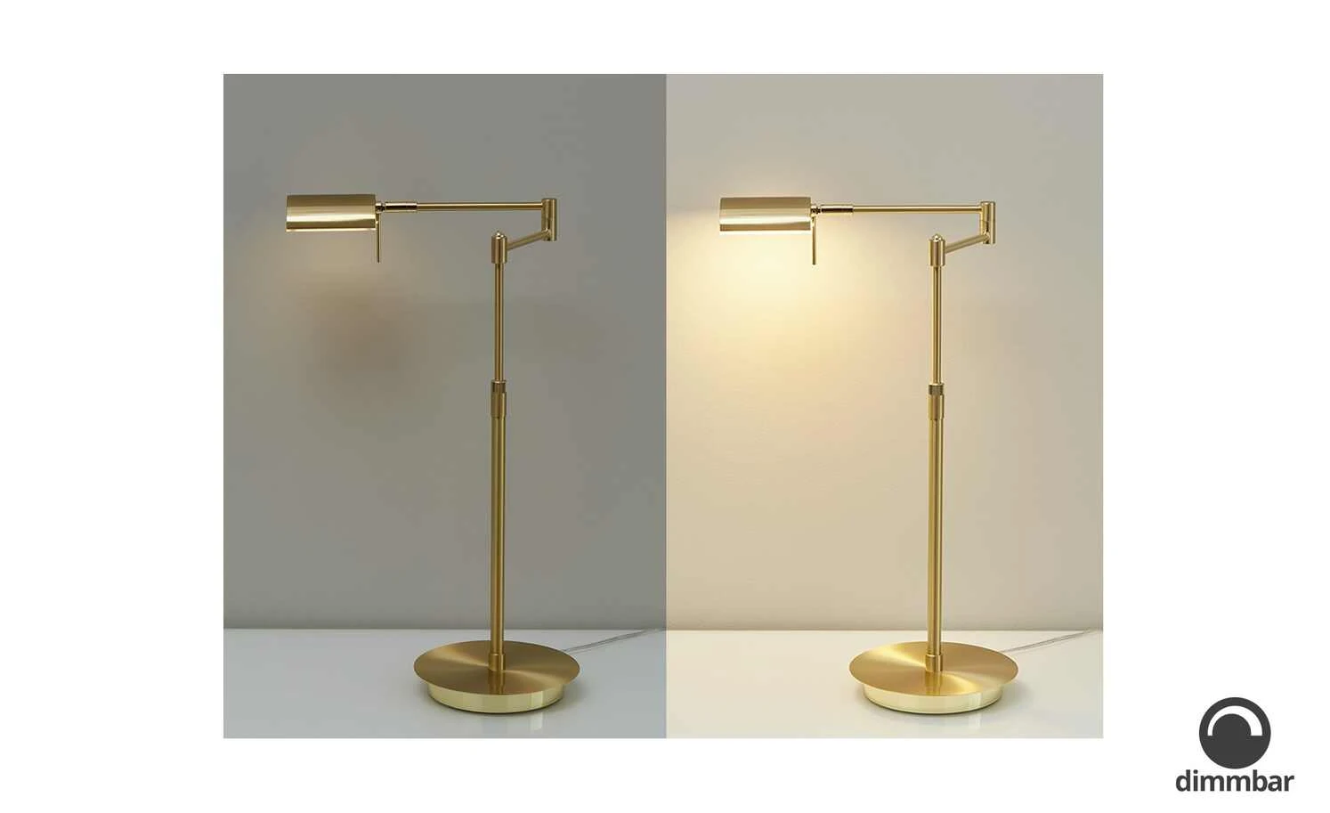 B-Leuchten Bridge-Tischleuchte 1-flammig messing 1 B-Leuchten Bridge-Tischleuchte 1-flammig messing