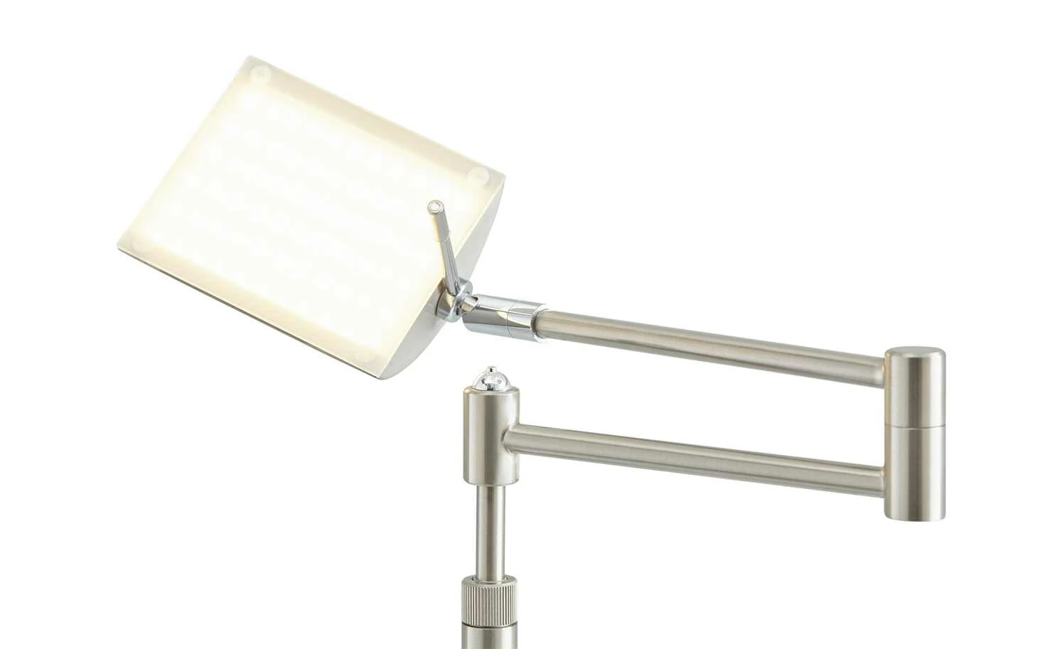 B-Leuchten Bridge-Tischleuchte 1-flammig Nickel matt 4 B-Leuchten Bridge-Tischleuchte 1-flammig Nickel matt – Bild 4