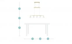 KHG Pendelleuchte, 5-flammig | Messing matt -Innenleuchten Verkaufsladen 10688901 1 202106071305