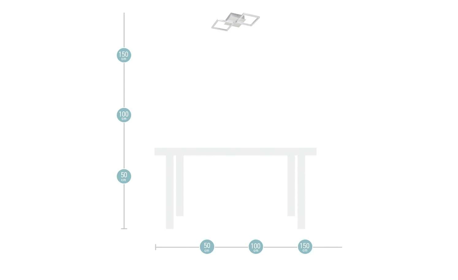 Paul Sommerkamp Leuchten LED-Deckenleuchte, 2-flammig, Alu 4 Paul Sommerkamp Leuchten LED-Deckenleuchte, 2-flammig, Alu – Bild 4