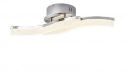 KHG LED-Deckenleuchte, chrom `Wavy´