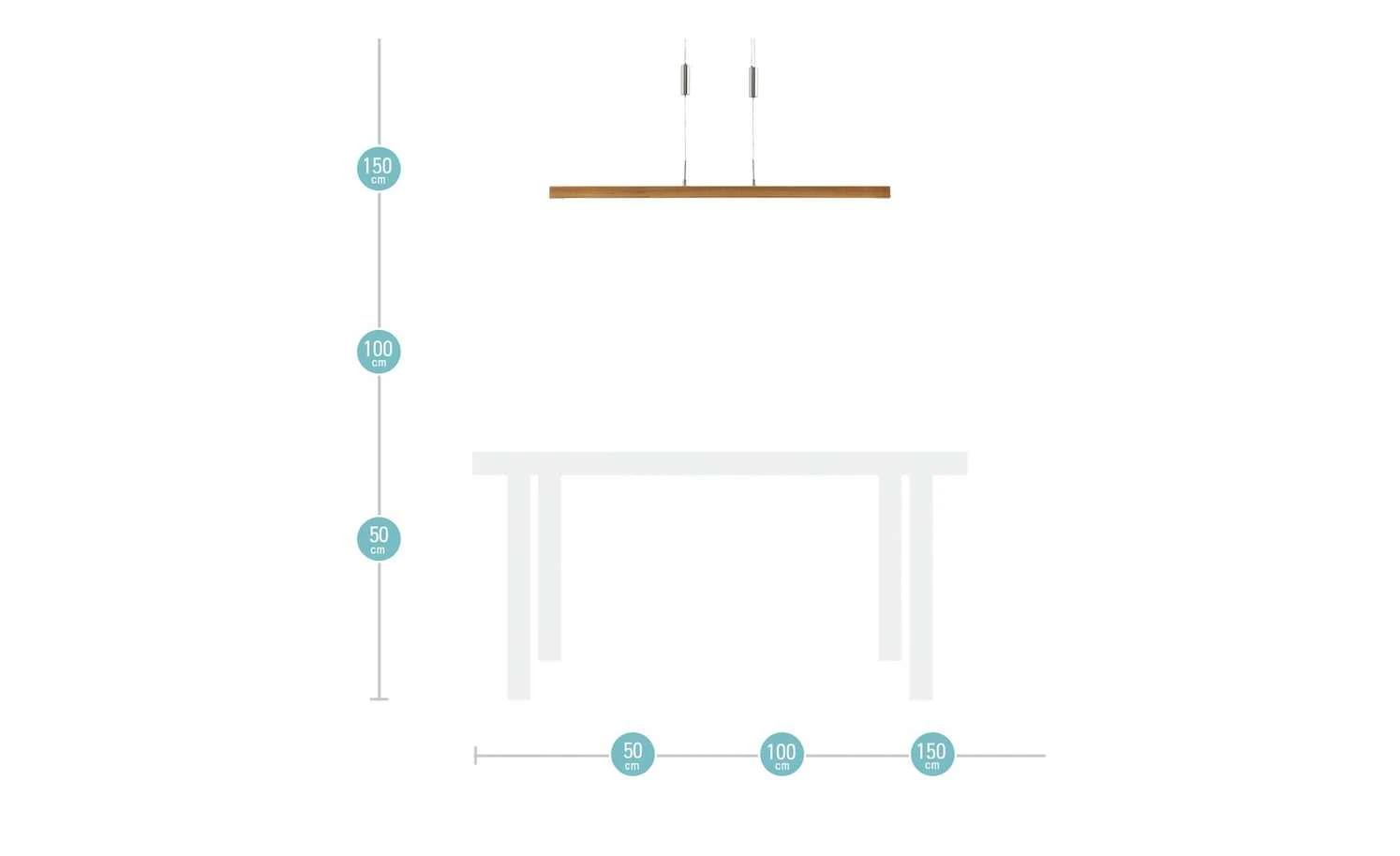 HOME STORY LED-Pendelleuchte, Holz 7 HOME STORY LED-Pendelleuchte, Holz – Bild 7