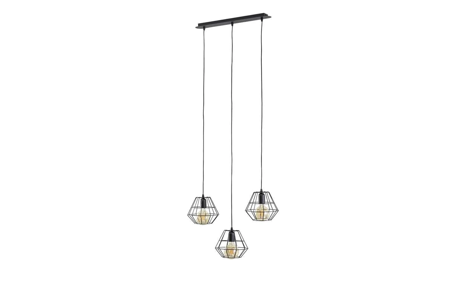 Pendelleuchte, 3-flammig, schwarz 6 Pendelleuchte, 3-flammig, schwarz – Bild 6