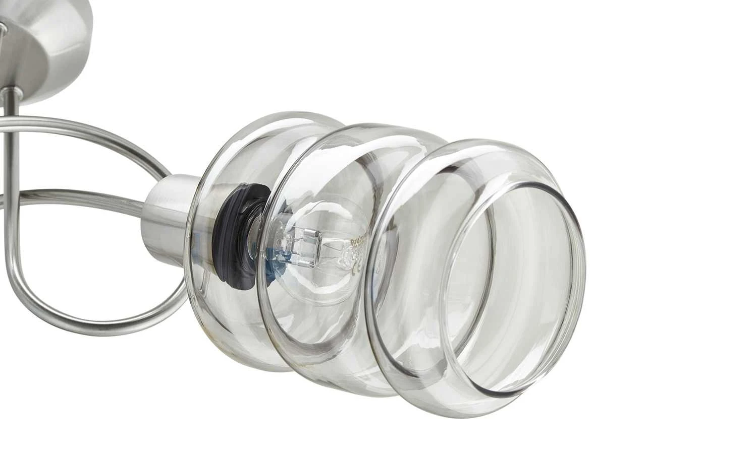 Deckenleuchte, 3-flammig, Gläser in bunt 4 Deckenleuchte, 3-flammig, Gläser in bunt – Bild 4