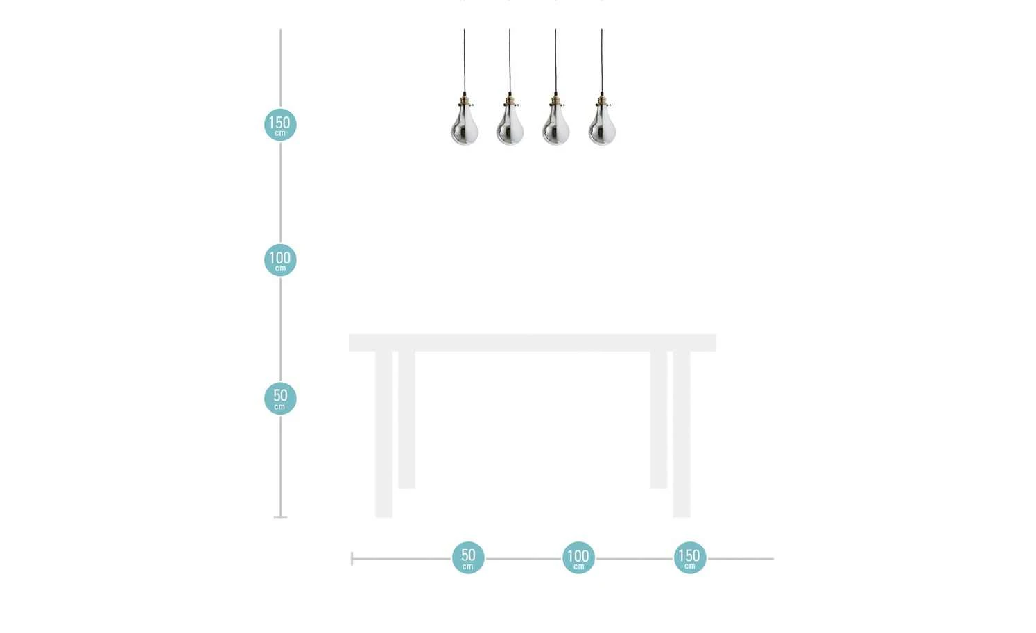 HOME STORY Pendelleuchte, 4-flammig 10 HOME STORY Pendelleuchte, 4-flammig – Bild 10