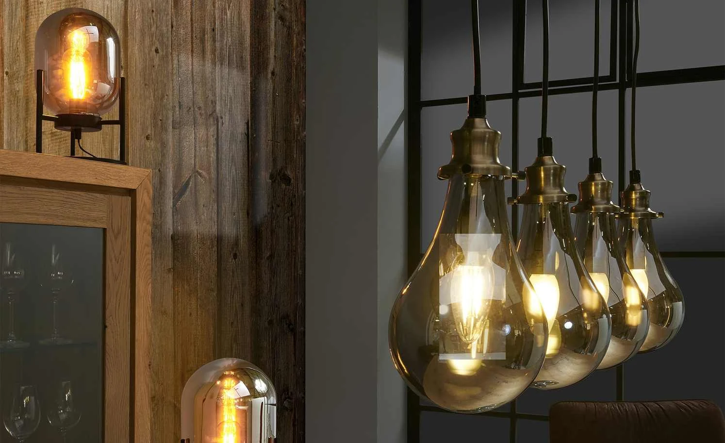 HOME STORY Pendelleuchte, 4-flammig 2 HOME STORY Pendelleuchte, 4-flammig – Bild 2