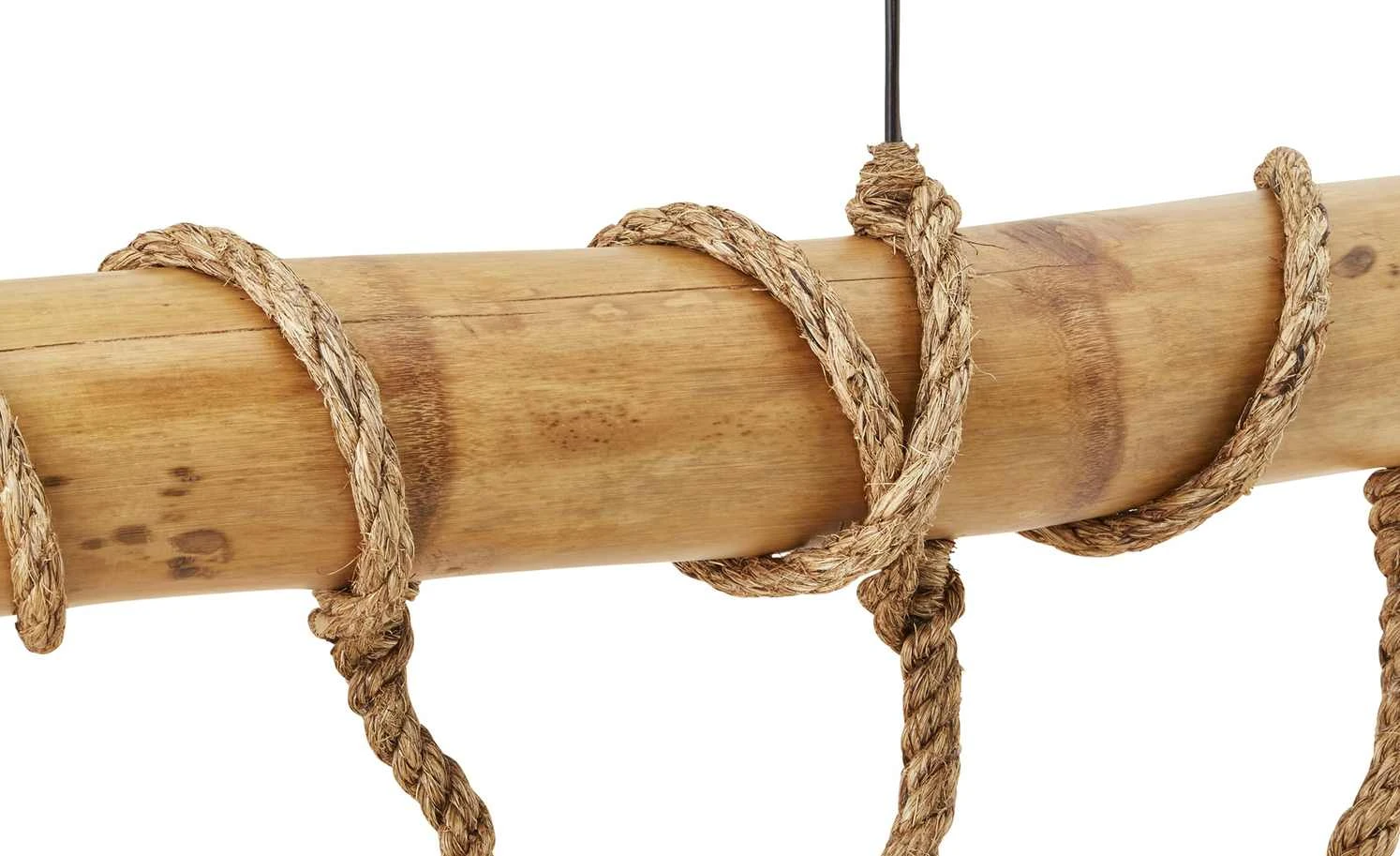 HOME STORY Pendelleuchte, 5-flammig, Bambus 3 HOME STORY Pendelleuchte, 5-flammig, Bambus – Bild 3