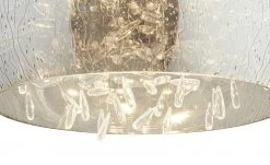 HOME STORY LED-Pendelleuchte, Rauchglas mit Acryltropfen -Innenleuchten Verkaufsladen 10689423 2 202106101245