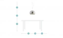 HOME STORY LED-Pendelleuchte, Rauchglas mit Acryltropfen -Innenleuchten Verkaufsladen 10689423 3 202106101245