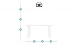 HOME STORY LED-Deckenleuchte, Rauchglas mit Acryltropfen -Innenleuchten Verkaufsladen 10689424 5 202106101245