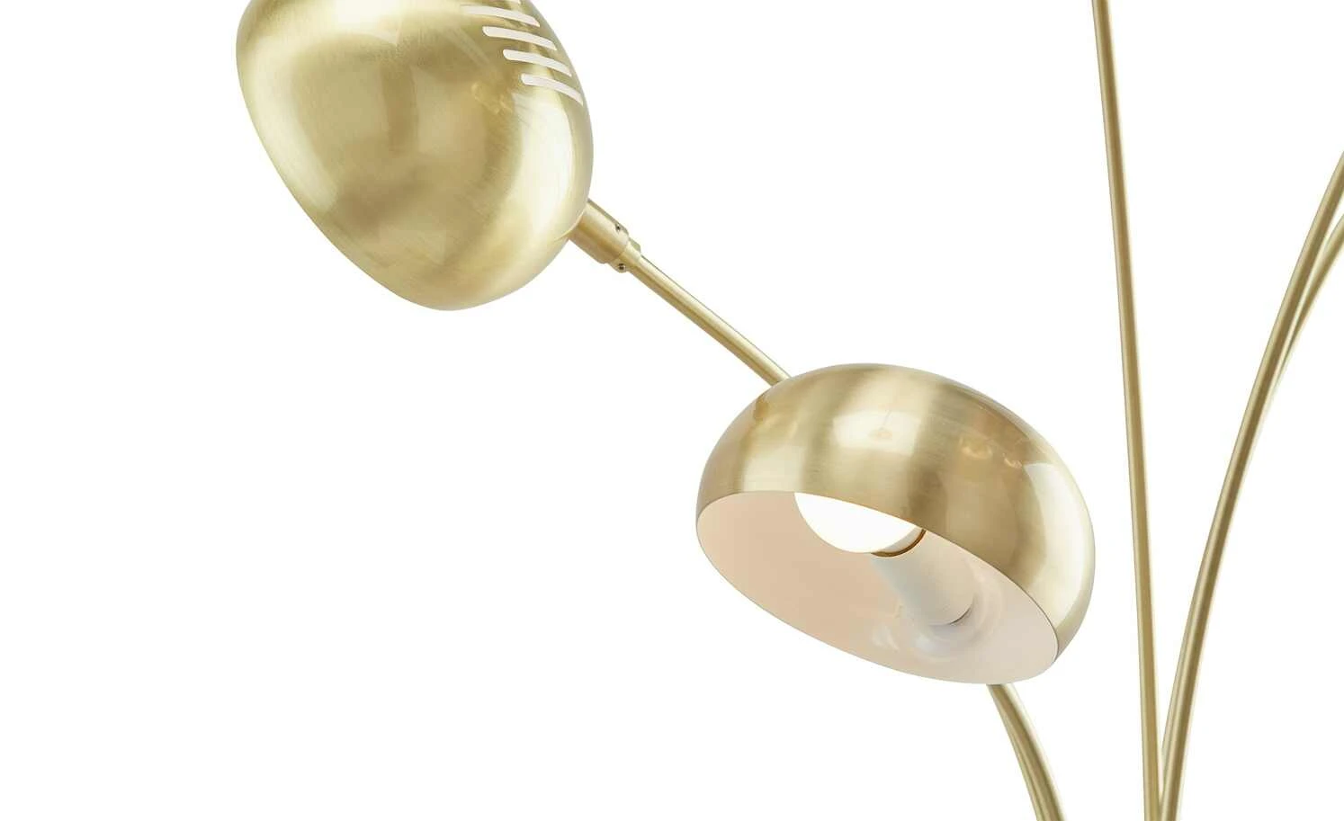 HOME STORY Bogenleuchte, 5-flammig, Messing-matt 13 HOME STORY Bogenleuchte, 5-flammig, Messing-matt – Bild 13