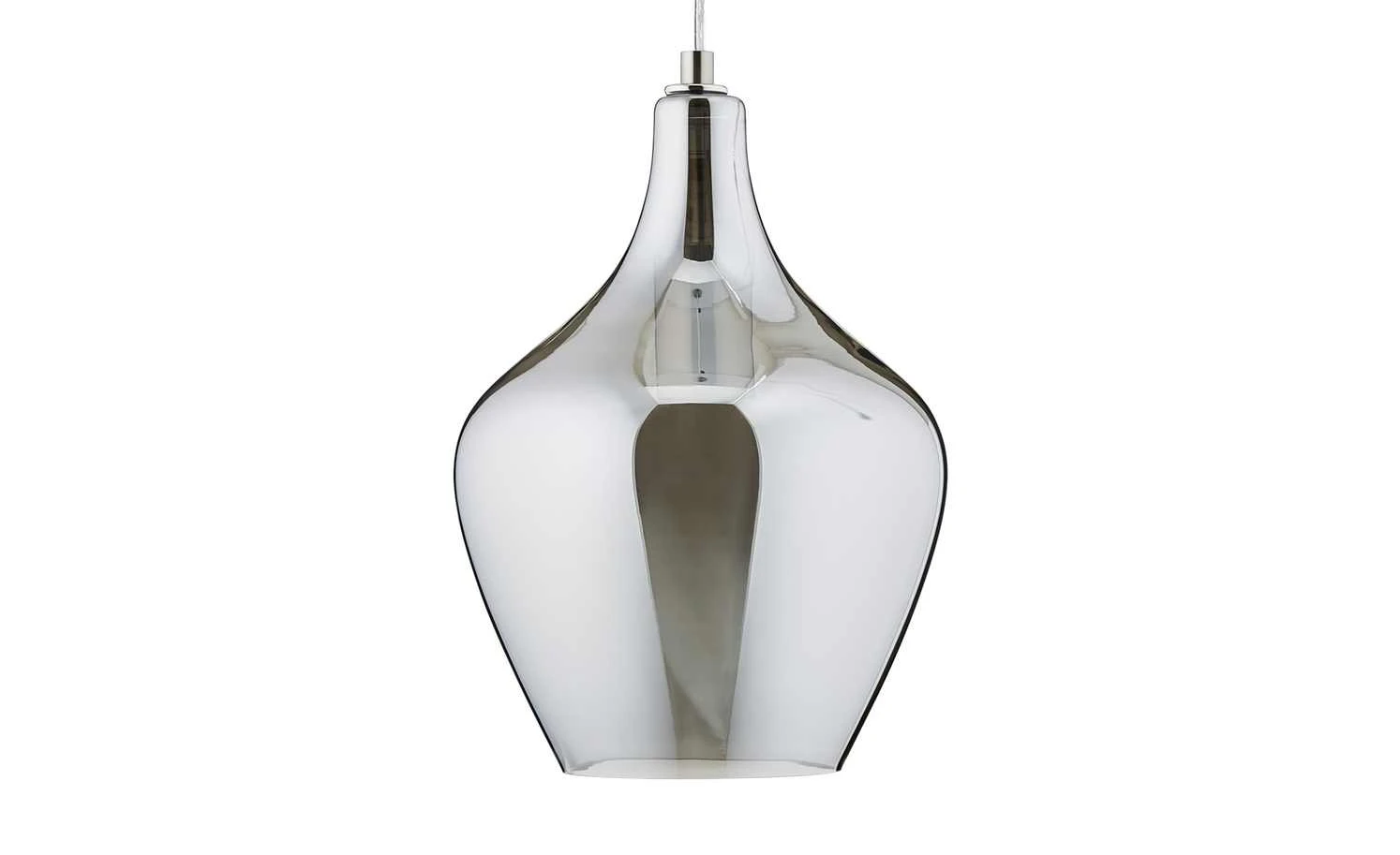 Pendelleuchte, 1-flammig mit Rauchglas 1 Pendelleuchte, 1-flammig mit Rauchglas