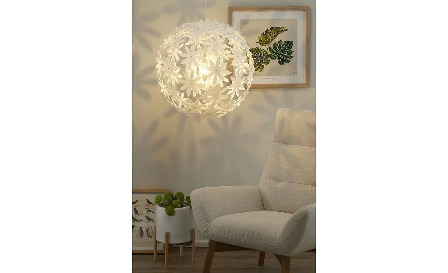 Pendelleuchte, 1-flammig, weiß 1 Pendelleuchte, 1-flammig, weiß