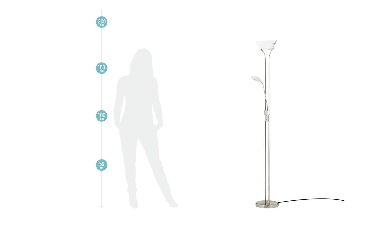 KHG LED-Deckenfluter, 2-flammig | Nickel 9 KHG LED-Deckenfluter, 2-flammig | Nickel – Bild 9