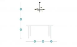 Wofi Pendelleuchte, 6-flammig, schwarz / goldfarben -Innenleuchten Verkaufsladen 10689698 11 202103021436
