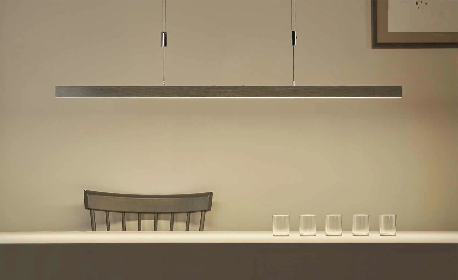 Paul Neuhaus LED-Pendelleuchte, alufarben 1 Paul Neuhaus LED-Pendelleuchte, alufarben