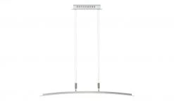 Fischer-Honsel LED-Pendelleuchte, Nickel-matt/ Glas gebogen -Innenleuchten Verkaufsladen 10689922 1 202109171234