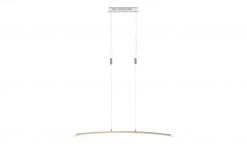 Fischer-Honsel LED-Pendelleuchte, Nickel-matt/ Glas gebogen -Innenleuchten Verkaufsladen 10689922 3 202109171234