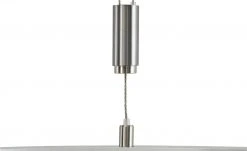 Fischer-Honsel LED-Pendelleuchte, Nickel-matt/ Glas gebogen -Innenleuchten Verkaufsladen 10689922 8 202202242232