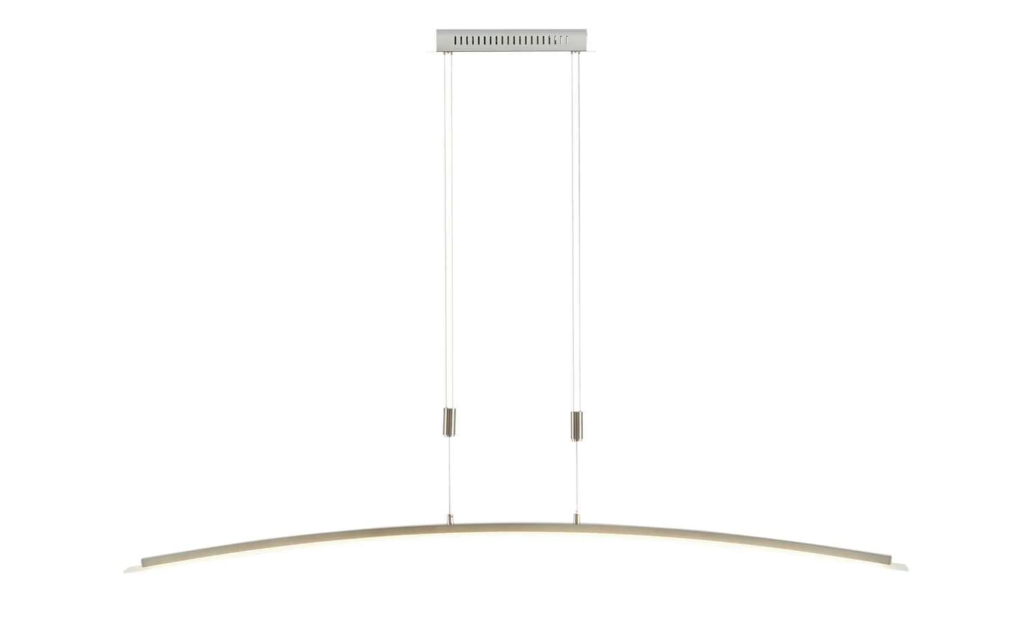 Fischer-Honsel LED-Pendelleuchte, Nickel-matt/Glas gebogen 5 Fischer-Honsel LED-Pendelleuchte, Nickel-matt/Glas gebogen – Bild 5