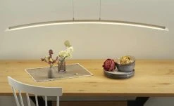 Fischer-Honsel LED-Pendelleuchte, Nickel-matt/Glas gebogen 15 Fischer-Honsel LED-Pendelleuchte, Nickel-matt/Glas gebogen -Innenleuchten Verkaufsladen 10689923 11 202202242232