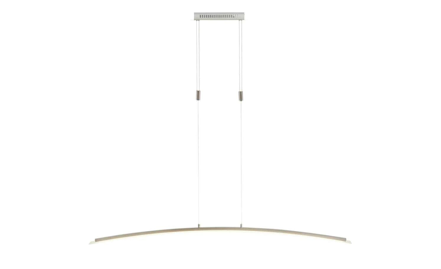 Fischer-Honsel LED-Pendelleuchte, Nickel-matt/Glas gebogen 6 Fischer-Honsel LED-Pendelleuchte, Nickel-matt/Glas gebogen – Bild 6