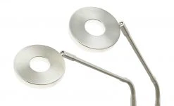 Fischer-Honsel LED-Leseleuchte,2-flammig, Nickel-matt mit Dimmer -Innenleuchten Verkaufsladen 10689926 3 202104162236