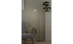 Fischer-Honsel LED-Leseleuchte, Messing-matt mit Dimmer